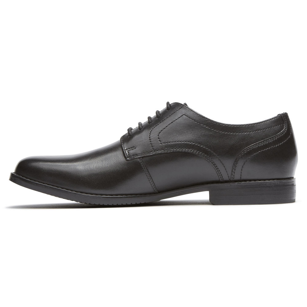 Rockport Oxfords For Mens Black - Style Purpose Plain Toe - NI0328146